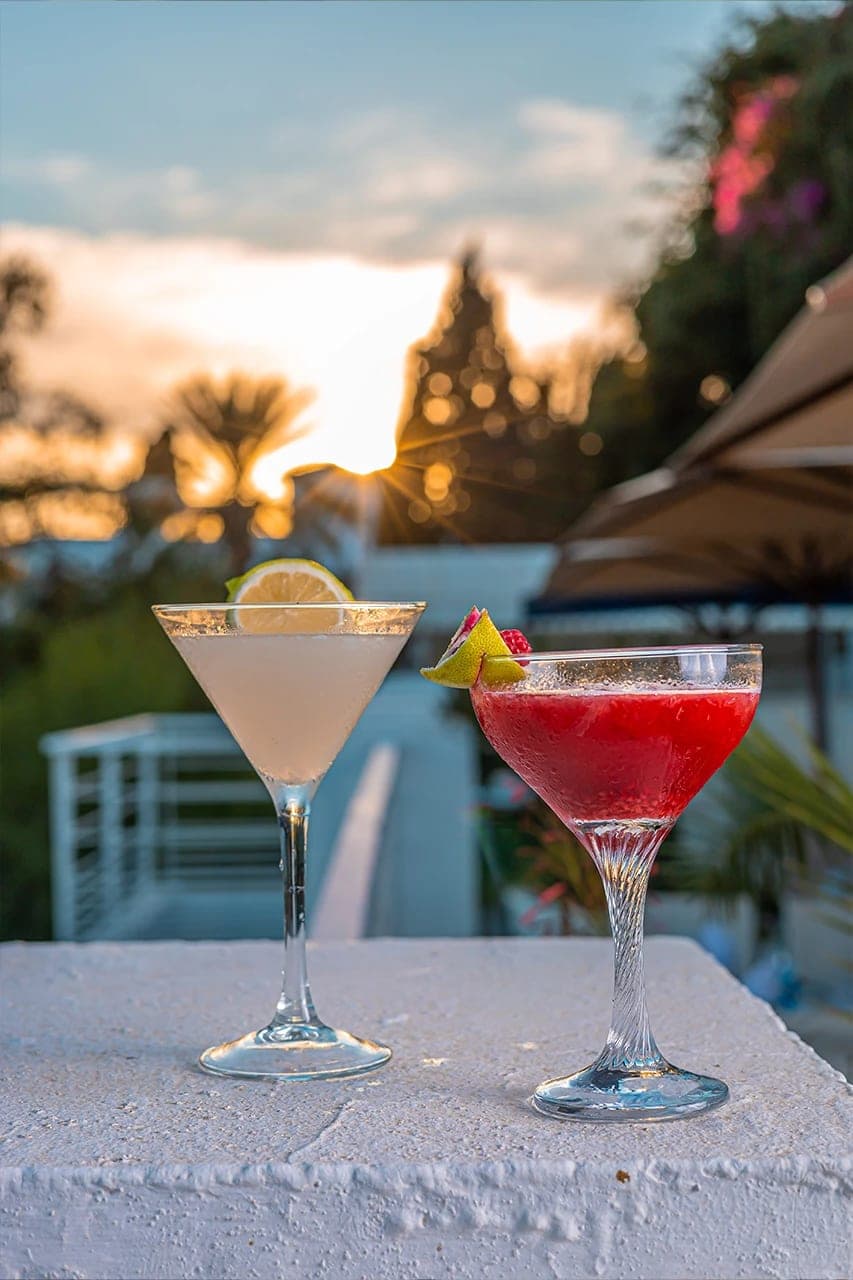 Les boissons du bar & lounge de Dar Zarrouk